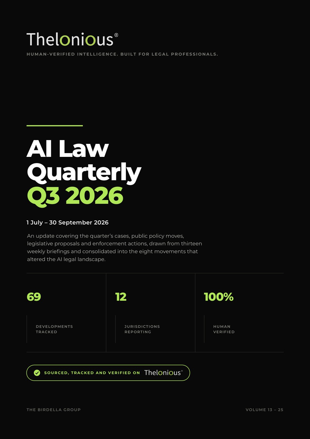 Cover of AI Law Quarterly Q3 2026